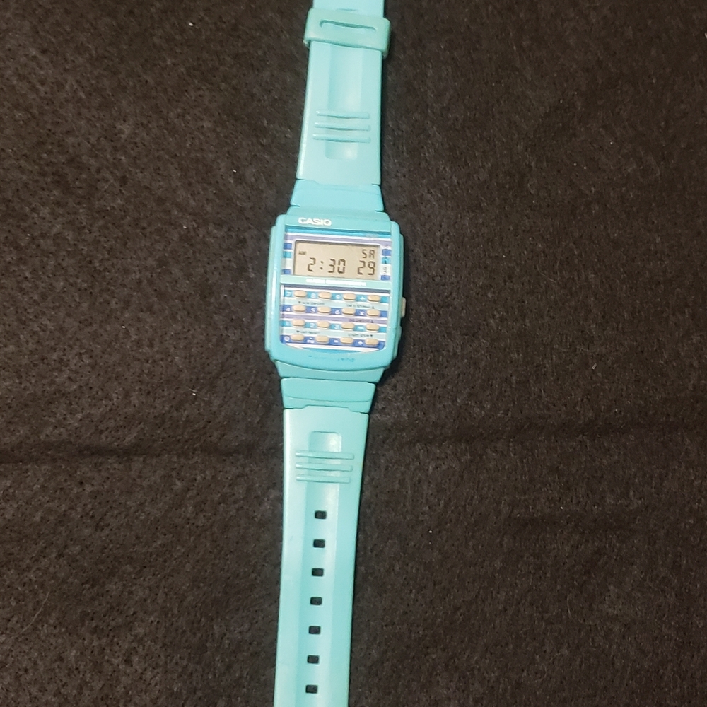 Vintage Casio LDF-40 Blue Calcultor Watch - Picture 3 of 3